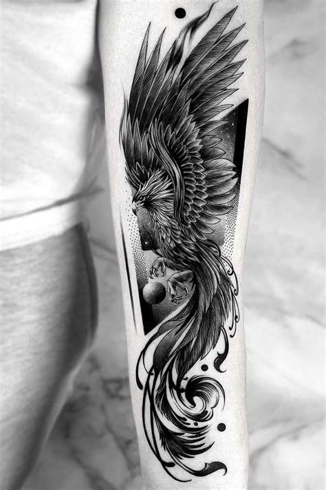 phoenix tattoo homme|40 Poweful Phoenix Tattoos for Men (2024)